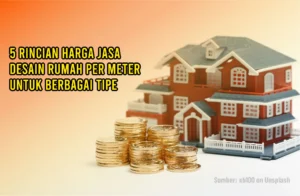 harga jasa desain rumah per meter