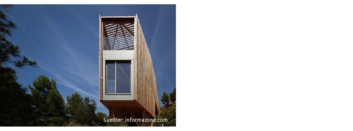 model rumah kayu minimalis