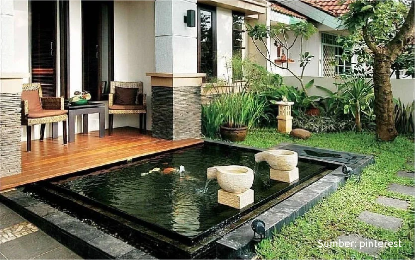 kolam ikan minimalis