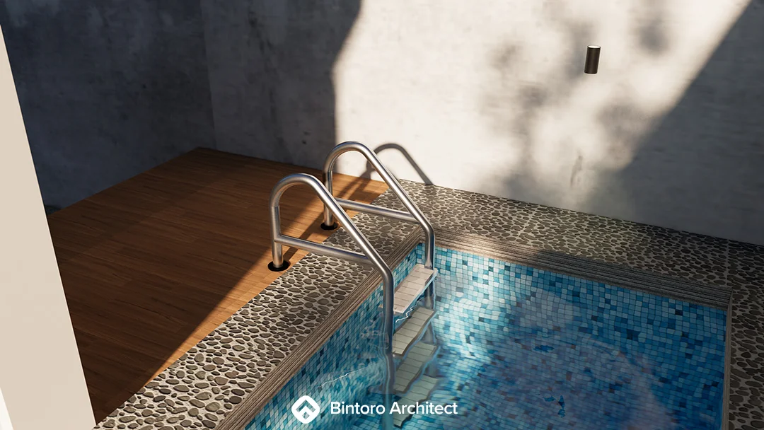 desain rumah minimalis 2 lantai dengan kolam renang