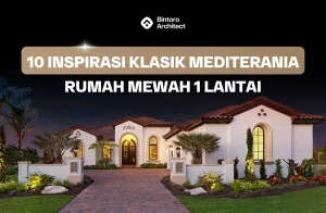 Klasik Mediterania Rumah Mewah 1 Lantai