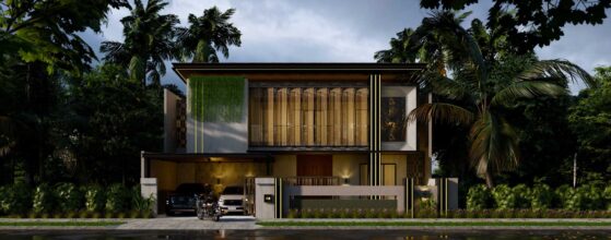 Contoh rumah 2 lantai sederhana