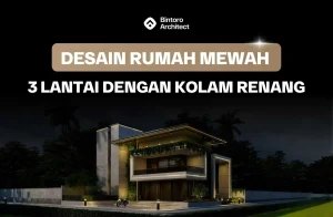 Desain Rumah Mewah 3 Lantai Dengan Kolam Renang