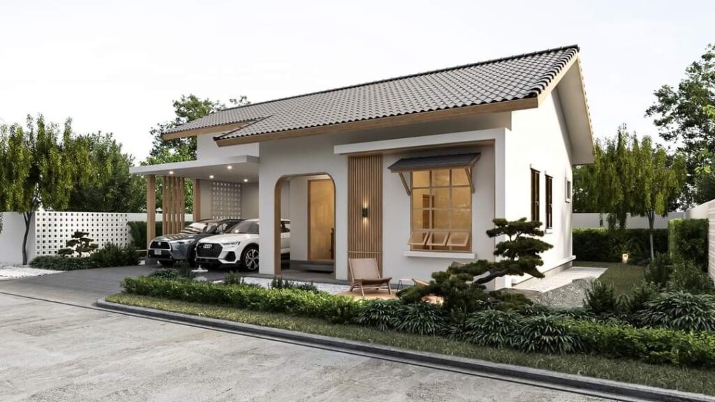 Desain Rumah Klasik Modern 1 Lantai