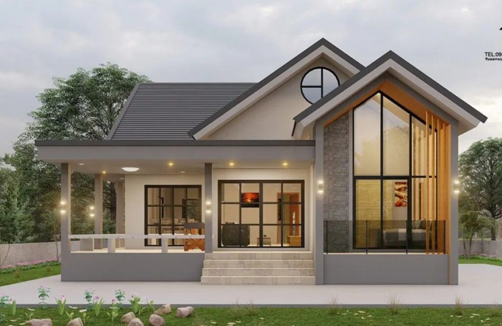 Desain Rumah Klasik Modern 1 Lantai