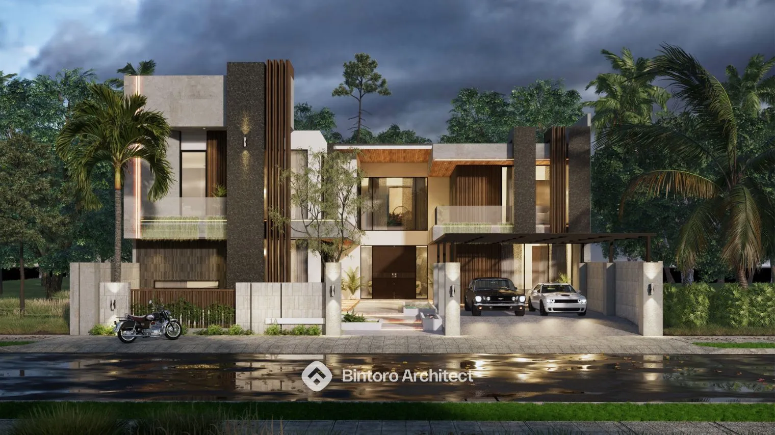 Desain Rumah Mewah 2 Lantai