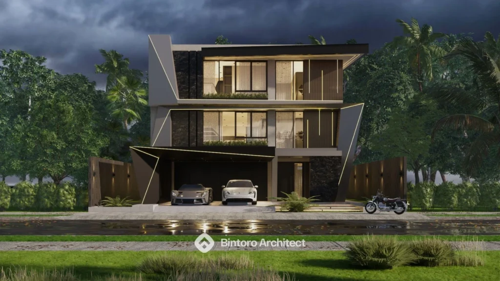 Desain Rumah Mewah 3 Lantai