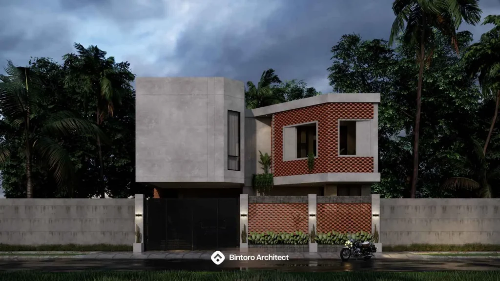 Desain Rumah 2 Lantai Minimalis Modern Elegan