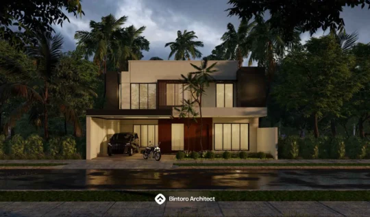 Desain Rumah 2 Lantai Minimalis Modern Elegan