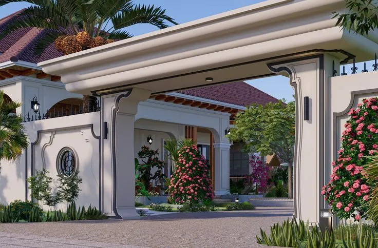 Model pagar rumah mewah