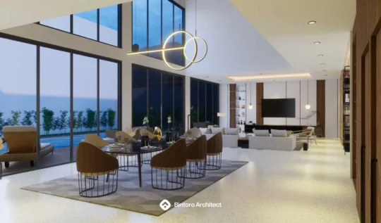 Referensi Desain Interior Rumah Mewah 2 Lantai Menawan
