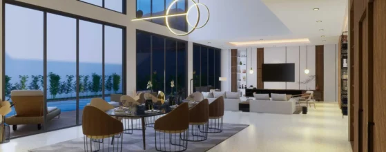 Desain interior rumah mewah 2 lantai