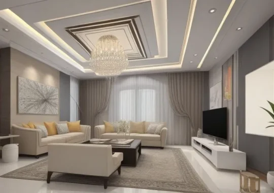 Model Plafon Ruang Tamu 4×4 Hadirkan Kesan Mewah di Rumah Sederhana