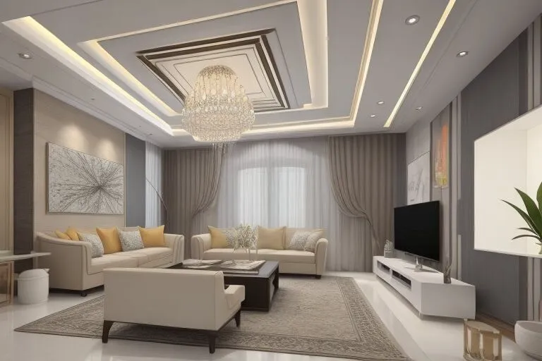 Model Plafon Ruang Tamu 4x4 Hadirkan Kesan Mewah di Rumah Sederhana