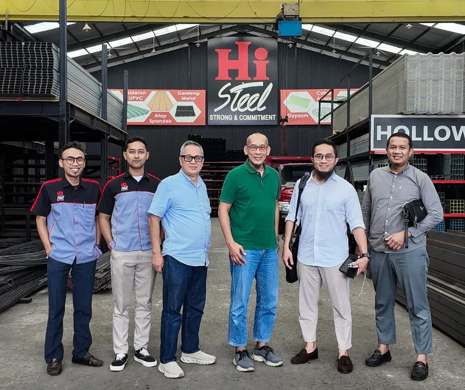 Kunjungan Manajemen Bintoro Corp ke Gudang Besi Hi Steel
